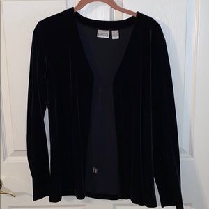 Chico’s velvet tie front cardigan